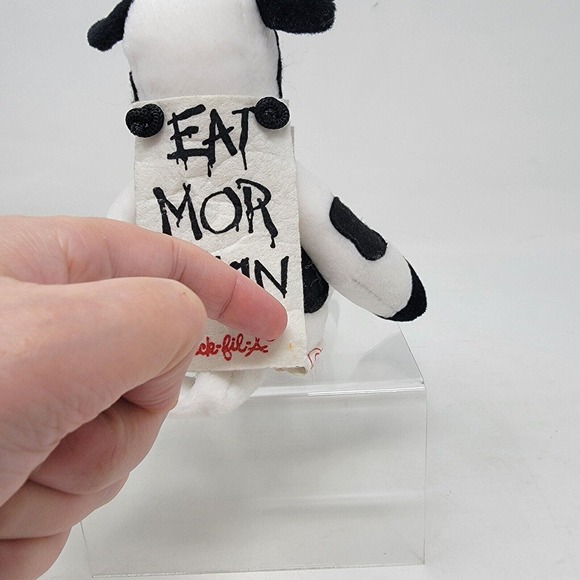 Chick-Fil -A Cow Plush 9” Eat Mor Chikin Sign Stuffed Animal Toy Vintage - Picture 12 of 13